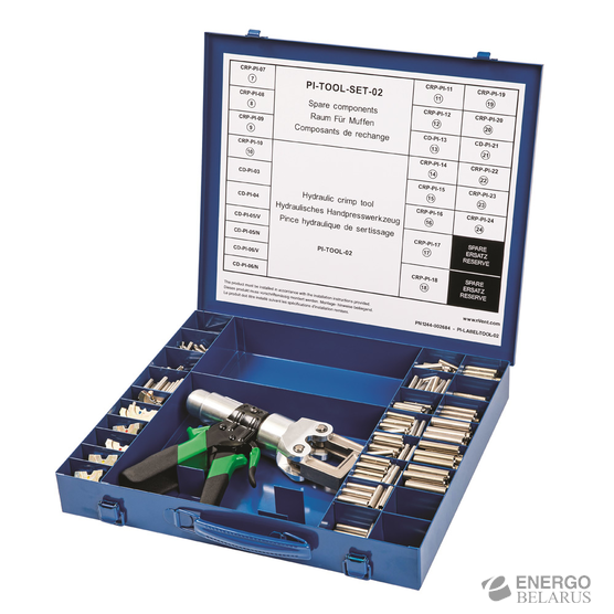 Набор инструментов nVent RAYCHEM PI-TOOL-SET-02 для нагревателей с полимерной изоляцией, 4–25 кв. мм