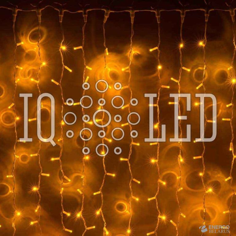 Дождь фиксинг 240V, 2*3М (желтые светодиоды/желтые)