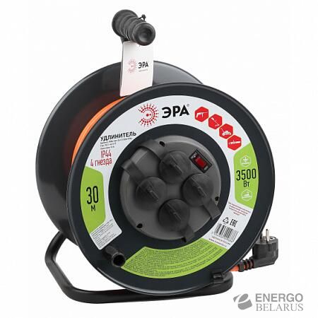 Удлинитель RMx-4es-3x1.5-30m-IP44 на катушке c/з 4 гнезда 30м ПВС3х1.5