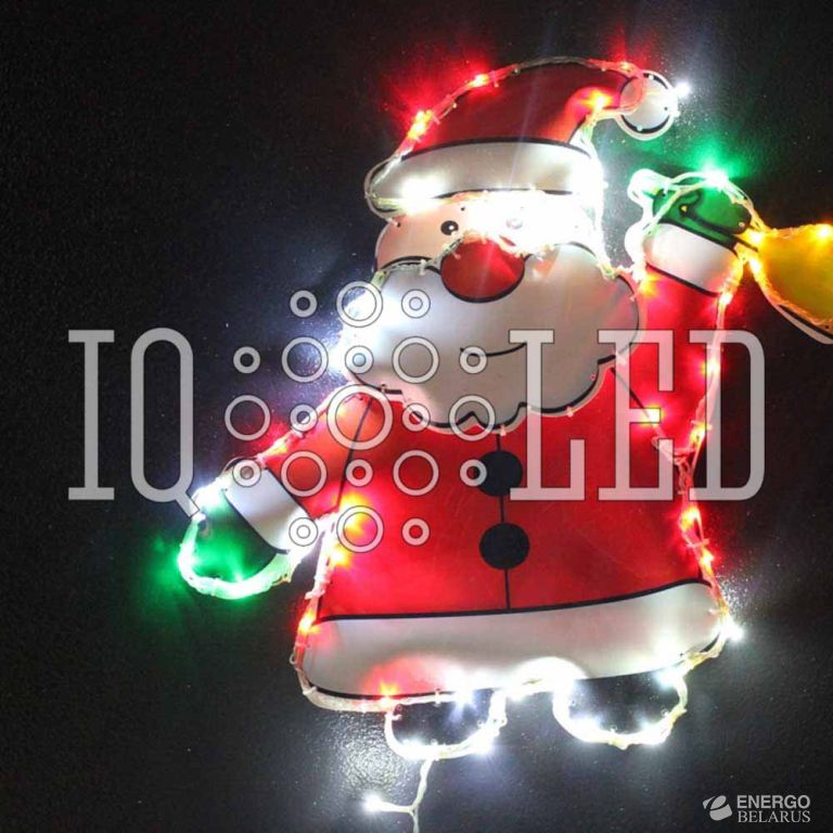 Дед Мороз на подложке 24V, 46*49 см