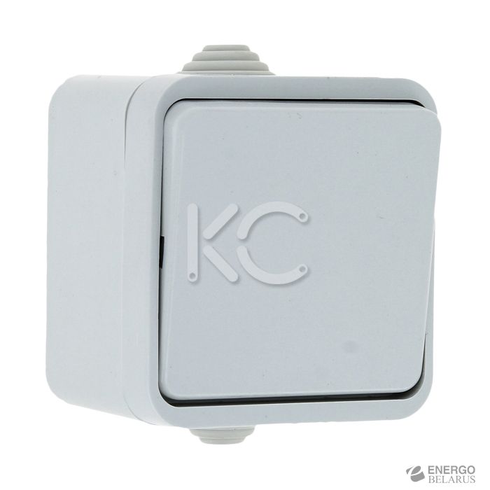 Выключатель 1-кл Прага 10А IP44 бел. EKF