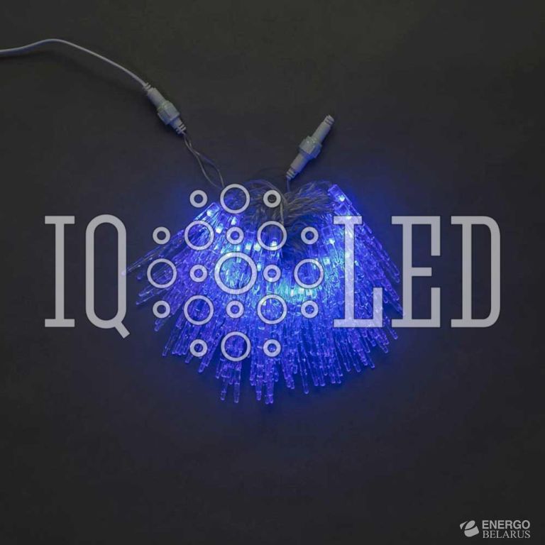 Гирлянда с насадками 10M, 230V, синие ЛЬДИНКИ
