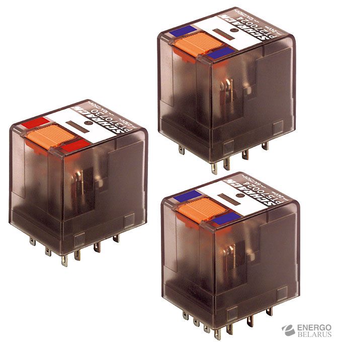 Реле промежуточное PT, 4 переключающих контакта, 6А, 60VDC