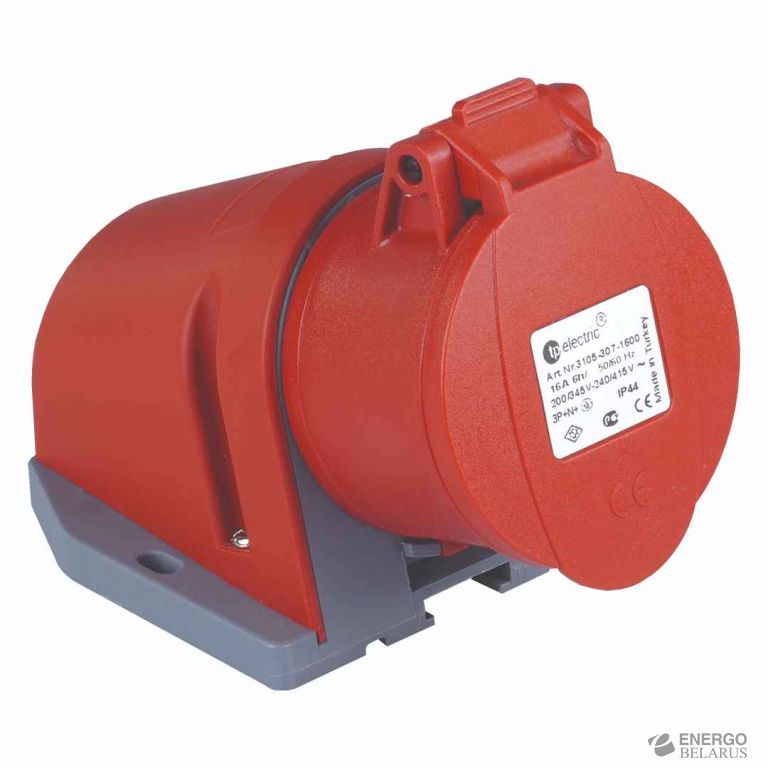 Розетка стационарная настенная (3P+N+PE) IP44 5x16A 3105-307-1600