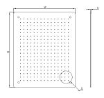 Панель монтажная перфорированная 1100х1100 1200х1200 мм