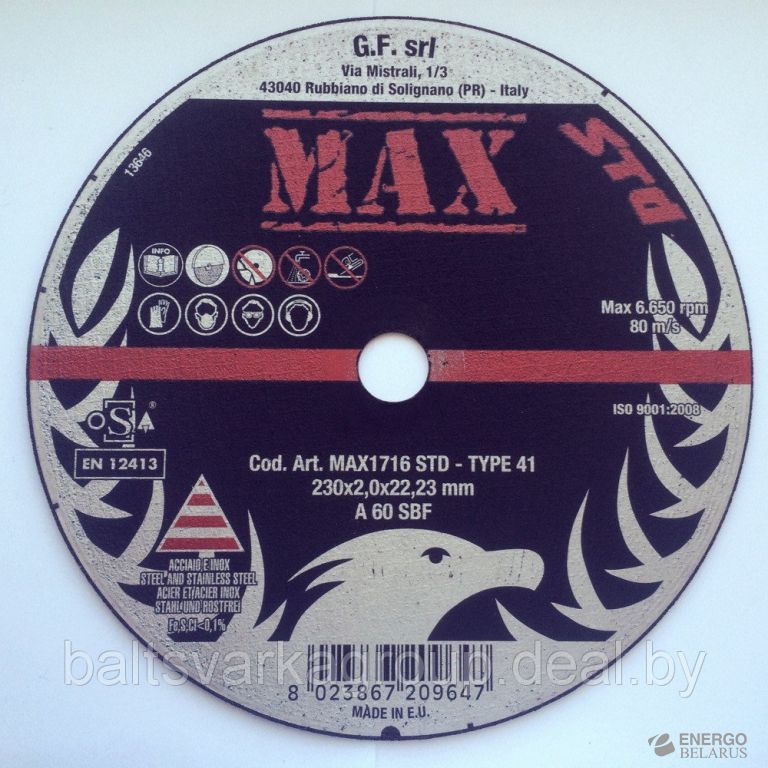    GF MAX 150x3.2x22.2 A30-36R