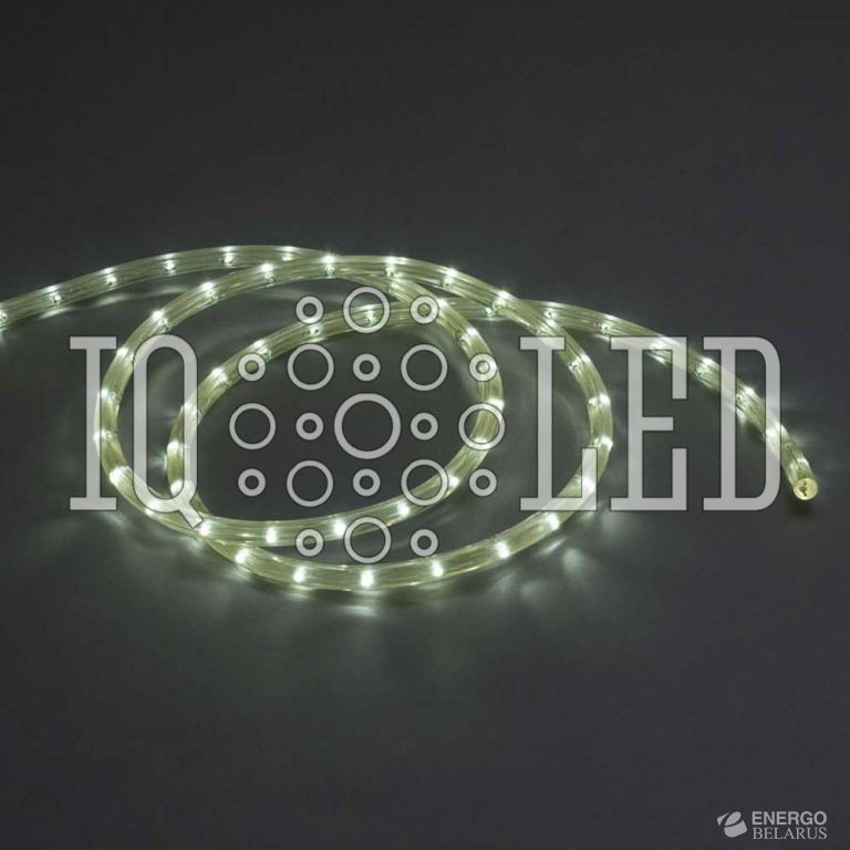 Дюралайт круглый 2W 3,33СМ 100M 220V белый, 11.5мм, кратность резки 2М