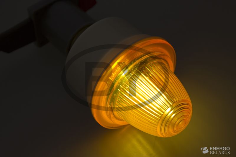 Лампа строб ксеноновая 411-116 E27 оранжевая NEON-NIGHT