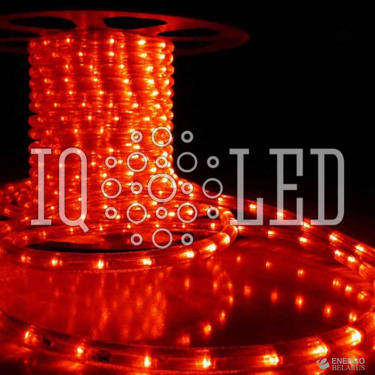 Дюралайт круглый 3W 100M 240V красный, 13мм (4м)