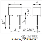 Конденсатор К10-43а