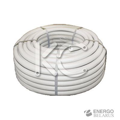 Труба ПВХ гофрированная гибкая d 40 с зондом (25м) (CHINT)