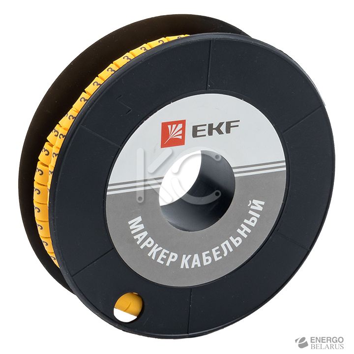 Маркер кабельный 1,5 мм2 3 (1000 шт.) (ЕС-0) EKF PROxima