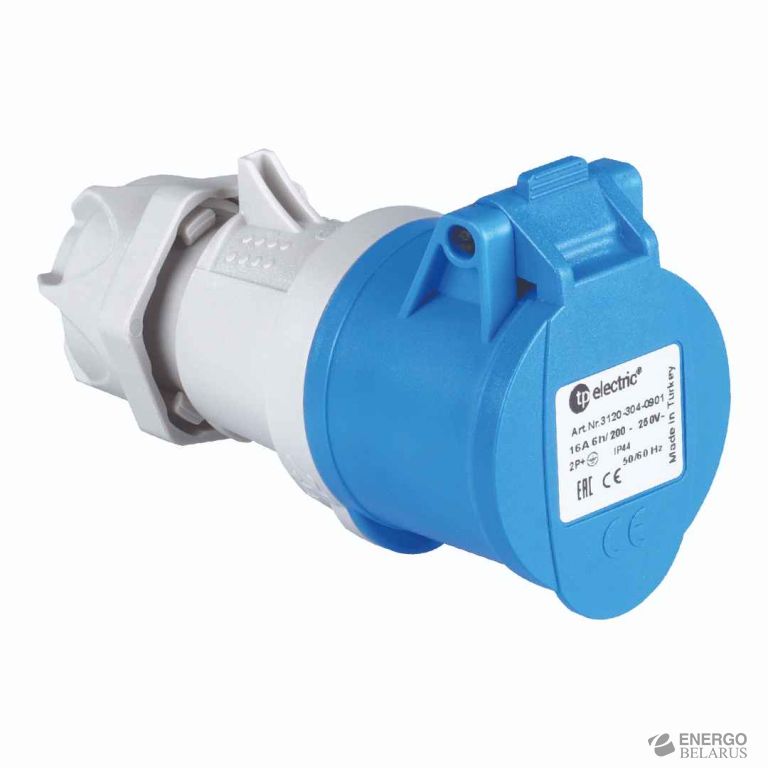 Розетка переносная (2P+PE) IP44 3x16A 3120-304-0901