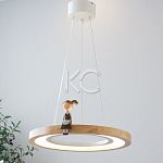 Светильник светодиодный подвесной Астерия MMD-LED D259-2-24W, 4000K, дерево, Home Light