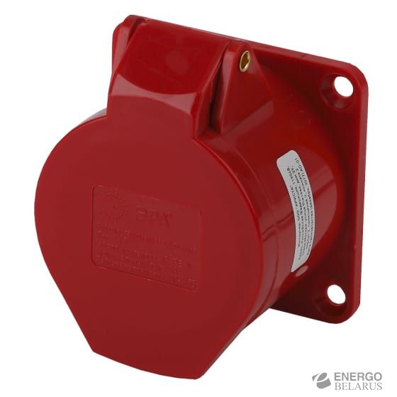 Розетка стационарная внутренняя ЭРА 415 3Р+РЕ+N 16А 380В IP44 (20/120/1440)