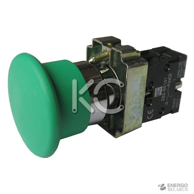 Кнопка LAY5-BC31 (Грибок зеленый, 1р) КС