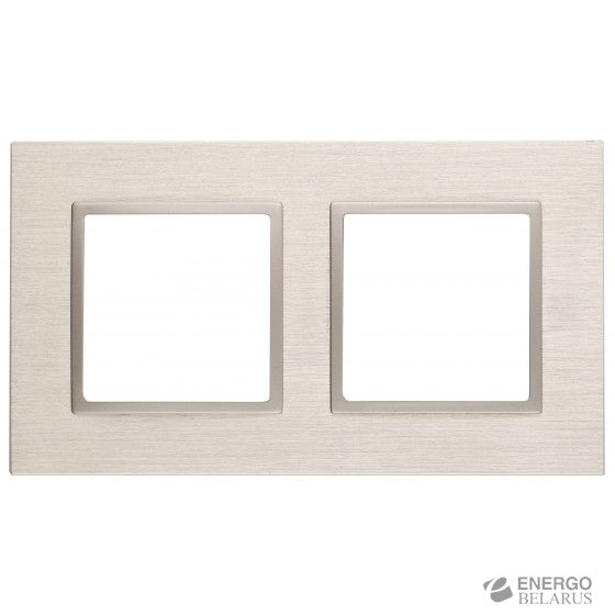 14-5202-04 ЭРА Рамка на 2 поста, металл, Эра Elegance, шампань+шамп