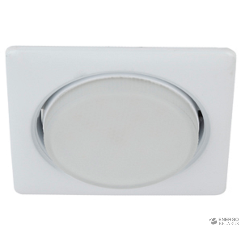 KL71 WH /1 (к) Светильник ЭРА под лампу Gx53 квадр.,220V, 13W,белый (40/960)