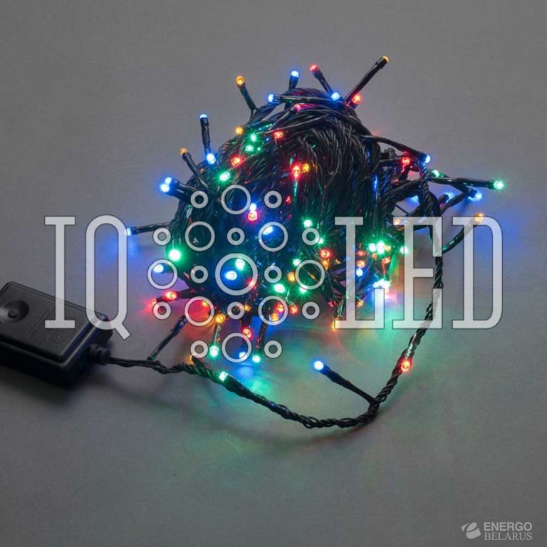 Гирлянда с контроллером 10M, 240V, мульти. / черный провод