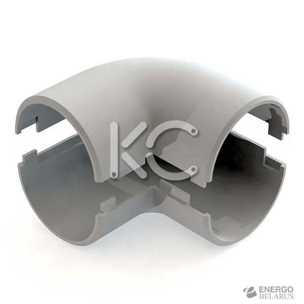 Поворот на 90 разъемный D25мм (CHINT)