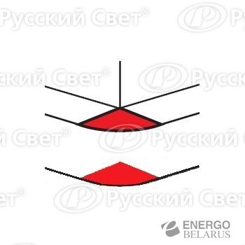 Угол внешний 105х50 бел. Leg 010619