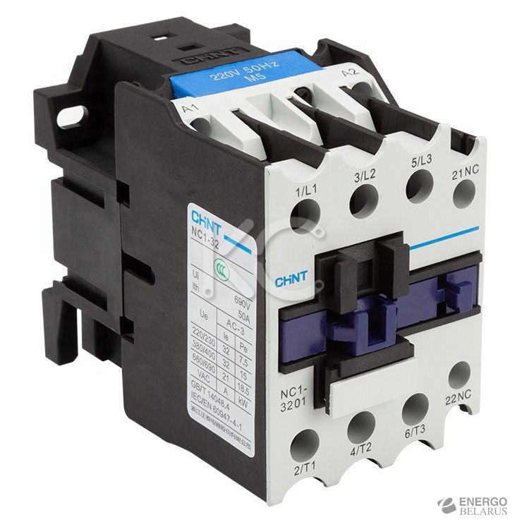 Контактор NC1-3201 32А 230В/АС3 1НЗ 50Гц (R) (CHINT)