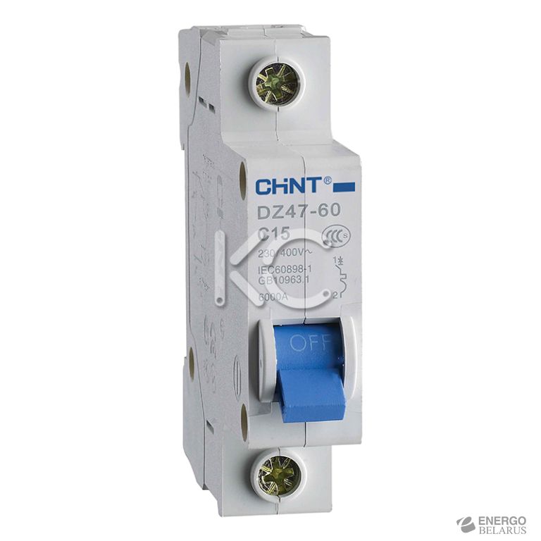 Автоматический выключатель DZ47-60 1P 25A 4,5KA х-ка C (CHINT)