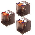 Реле промежуточное PT, 4 переключающих контакта, 6А, 24VDC+LED 