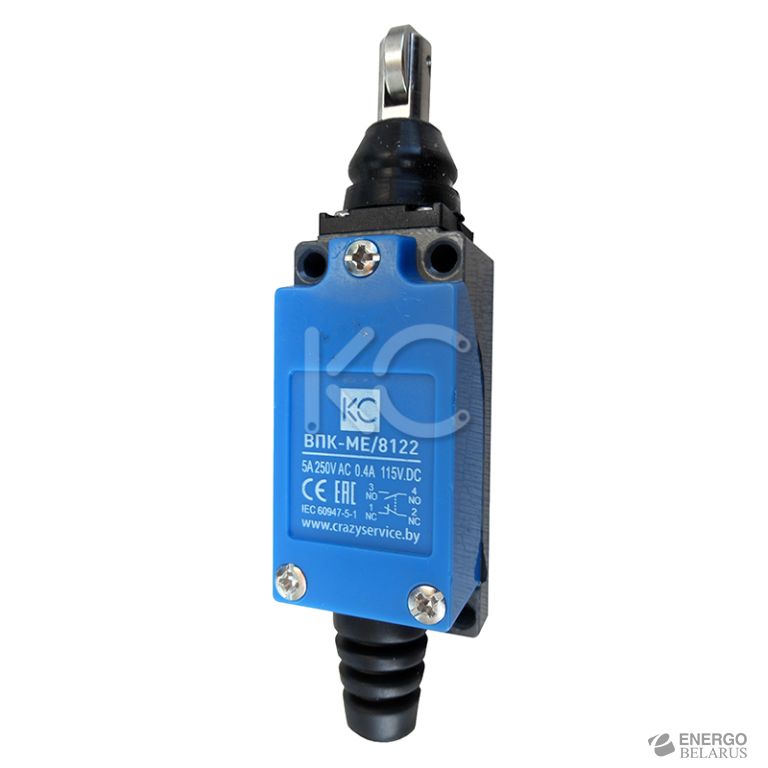 Выключатель путевой ВПК-ME/8122 с горизонтальным плунжером прямого давления IP65 КС