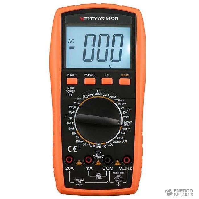 Мультиметр цифровой MULTICON M52H