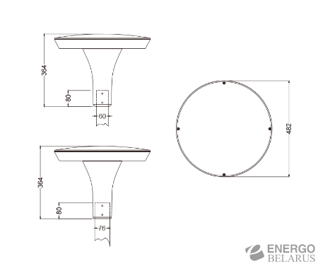 Светильник парковый SKY 3