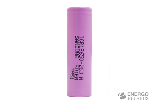 Аккумулятор Samsung ICR 18650-26JM (3.7B 2600Mah 5.2A)