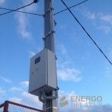 Трубостойка для ввода электричества однотрубная ЩУЭ-3/1-6370Ду25-IP54, гусак для подвода кабеля