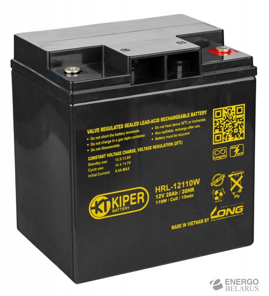 Батарея аккумуляторная Kiper HRL-12110W 12V/28Ah