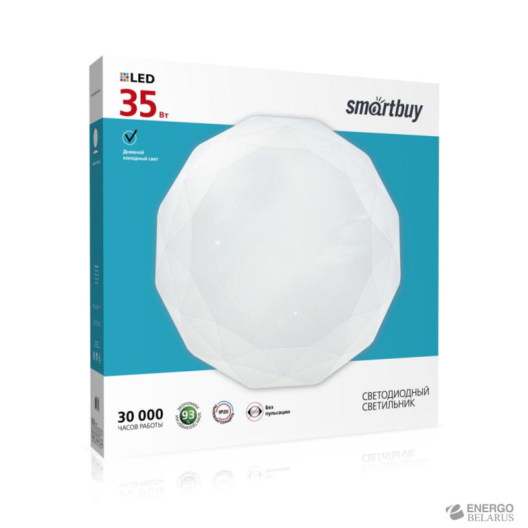 Светильник светодиодный потолочный (LED) Dimond 35W, Smartbuy SBL-Dmd-35-W-6K