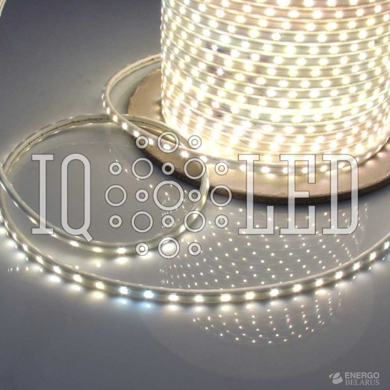 Лента 220В (тэйп-лайт) 100M белый теплый, 6*9мм