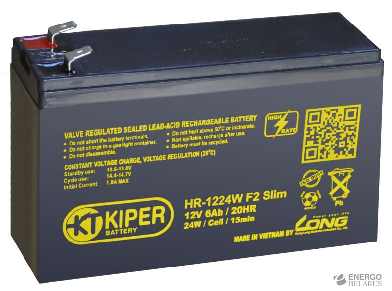   Kiper HR-1224W F2 Slim 12V/6Ah