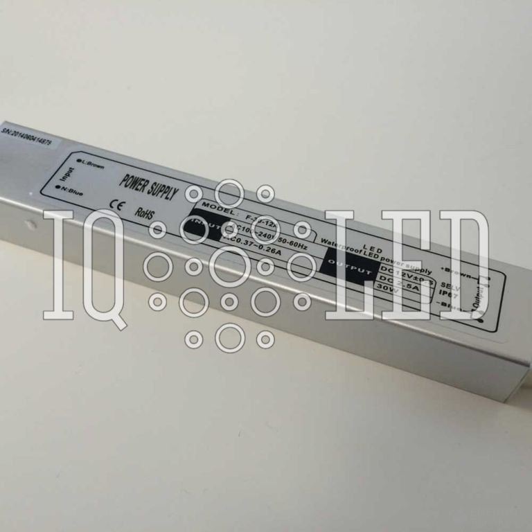Источник питания влагозащищенный 30 Вт (DC12V/2.5A/30W)