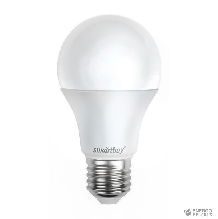 Лампа светодиодная (LED) Smartbuy-A60-09W/3000/E27-А