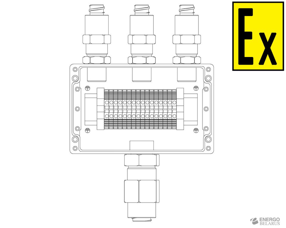 Коробка коммутационная взрывозащищенная КВМК 1605