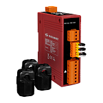 Измеритель напряжения и тока 3-фазный компактный ICP DAS PM-3133-100, кабель 10мм (0-60A), до 500 В, 50/60Гц, Modbus RTU