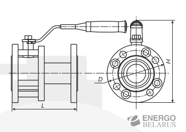 Кран шаровый КШШС 100-16У