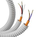 Труба ПВХ легкая серая D=16 + КПСнг(А)-FRLS 1х2х0,5 (100м)