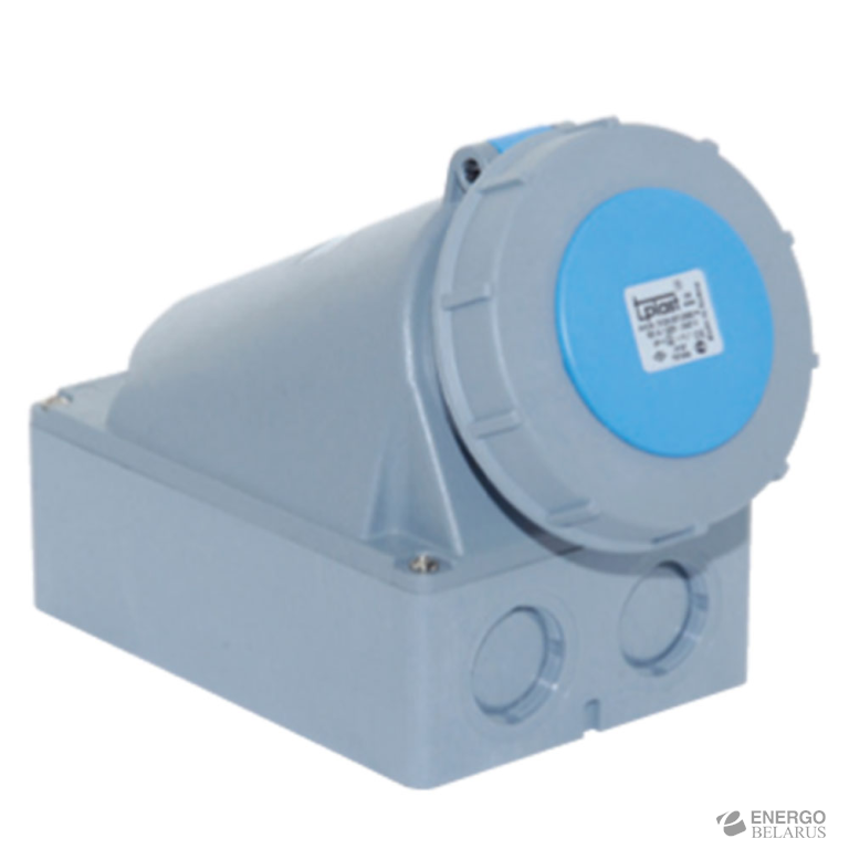 Розетка стационарная настенная (2P+PE) IP67 3x63A 3129-307-0900