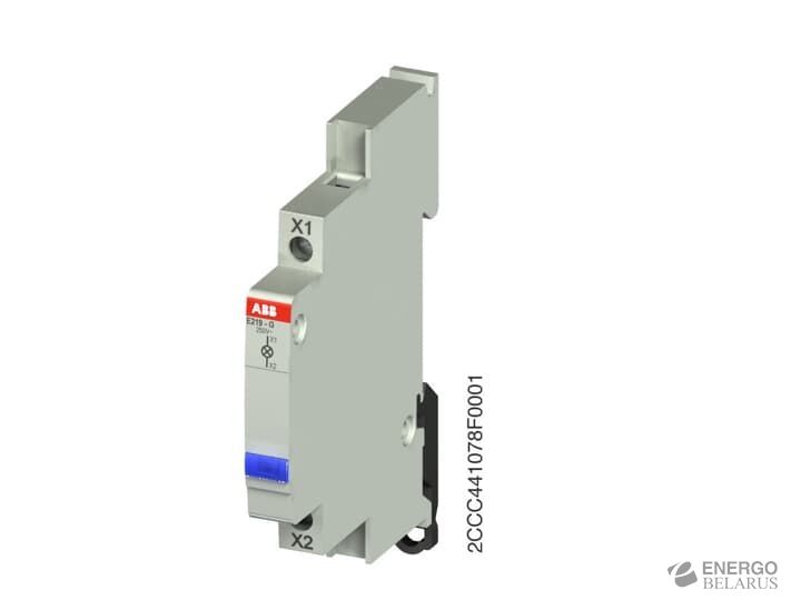 E219-G, 115_250VAC, 1 Синий LED, 0,5M, Индикатор модульный, ABB
