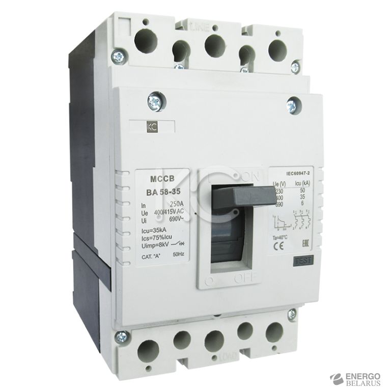 Автоматический выключатель ВА 58-35 ( 200А 3р 35кА  ) КС