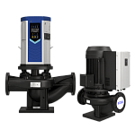 Вертикальные одноступенчатые моноблочные насосы KQLE типа «ин-лайн» со встроенным частотным  преобразователем