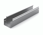 Лоток металлический неперфорированный 80х100х3000, толщина 0,8 мм Сендзимир цинк и комплектующие к ним (для прокладки кабеля на стену и подвесным системам и надежной защиты проводки)